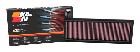 K&N FILTER 33-5148 High-Flow Lifetime Engine Air Filter: Increase Power: Premium,Washable