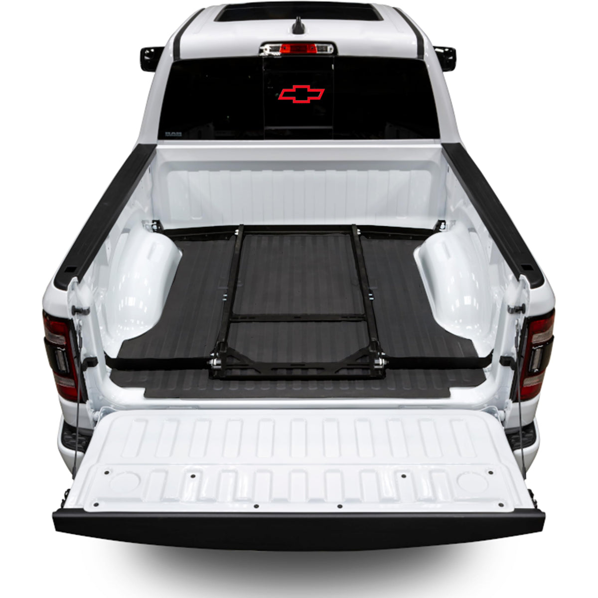 BEDSLIDE BSA-GM58-2023 Bedslide No-Drill Truck Bed Brackets, for Truck Bed Organizer, Fits Chevy Colorado and GMC Canyon, Years 2023-2024, 5’ Truck Bed, Black