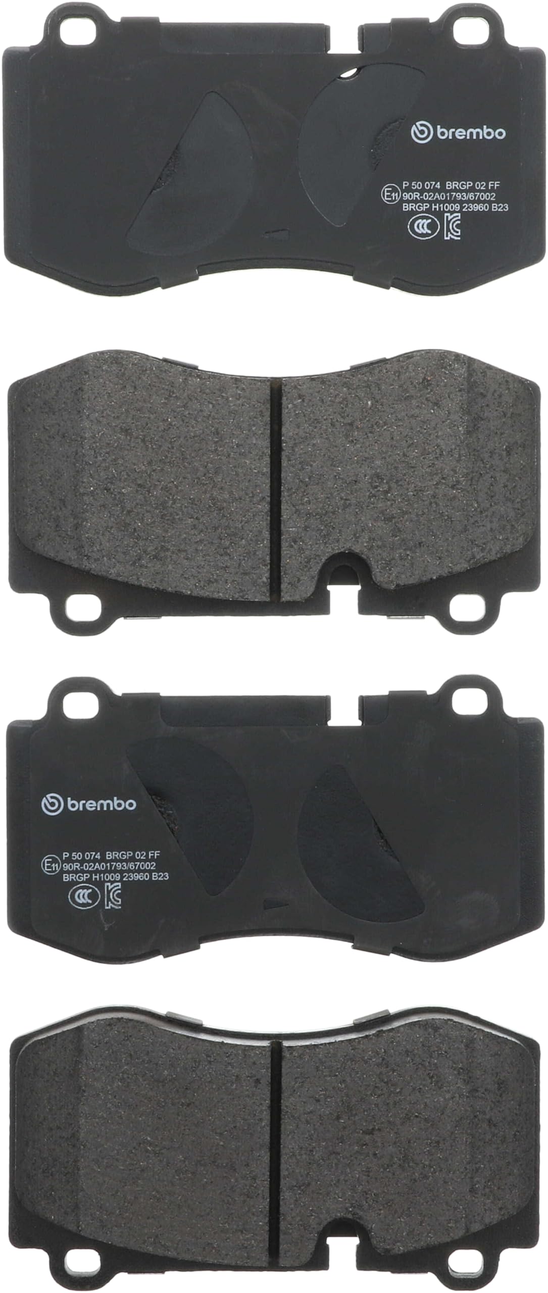 BREMBO P50074 Brembo P50074 Low-Met Front Disc Brake Pad Set MERCEDES-BENZ OE# A0044206220