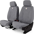 Covercraft Carhartt SeatSaver Custom Seat Covers for 2021-2026 Ford F-150 & 2022-2026 F-150 Lightning, 2023-2026 F-250/F-350/F-450/F-550-1st Row Bucket Seats, Duck Weave Gravel