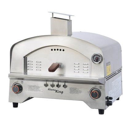 FLAME KING YSN-SSPZG Flame King Propane Gas Pizza & Food Outdoor Oven for Camping, Backyard, Tailgating