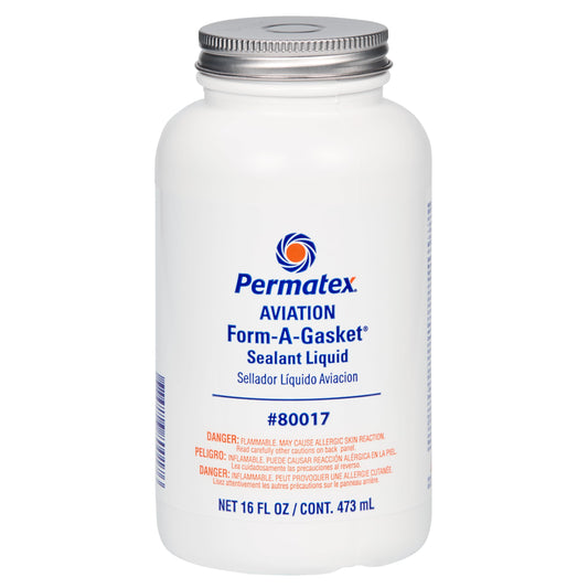PERMATEX 80017 Permatex 80017 Aviation Form-A-Gasket No. 3 Sealant, 16 oz. , Brown
