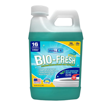 WALEX BIOFROM64 Walex Bio-Fresh Liquid RV Black Tank Treatment - Ocean Mist, 64 oz
