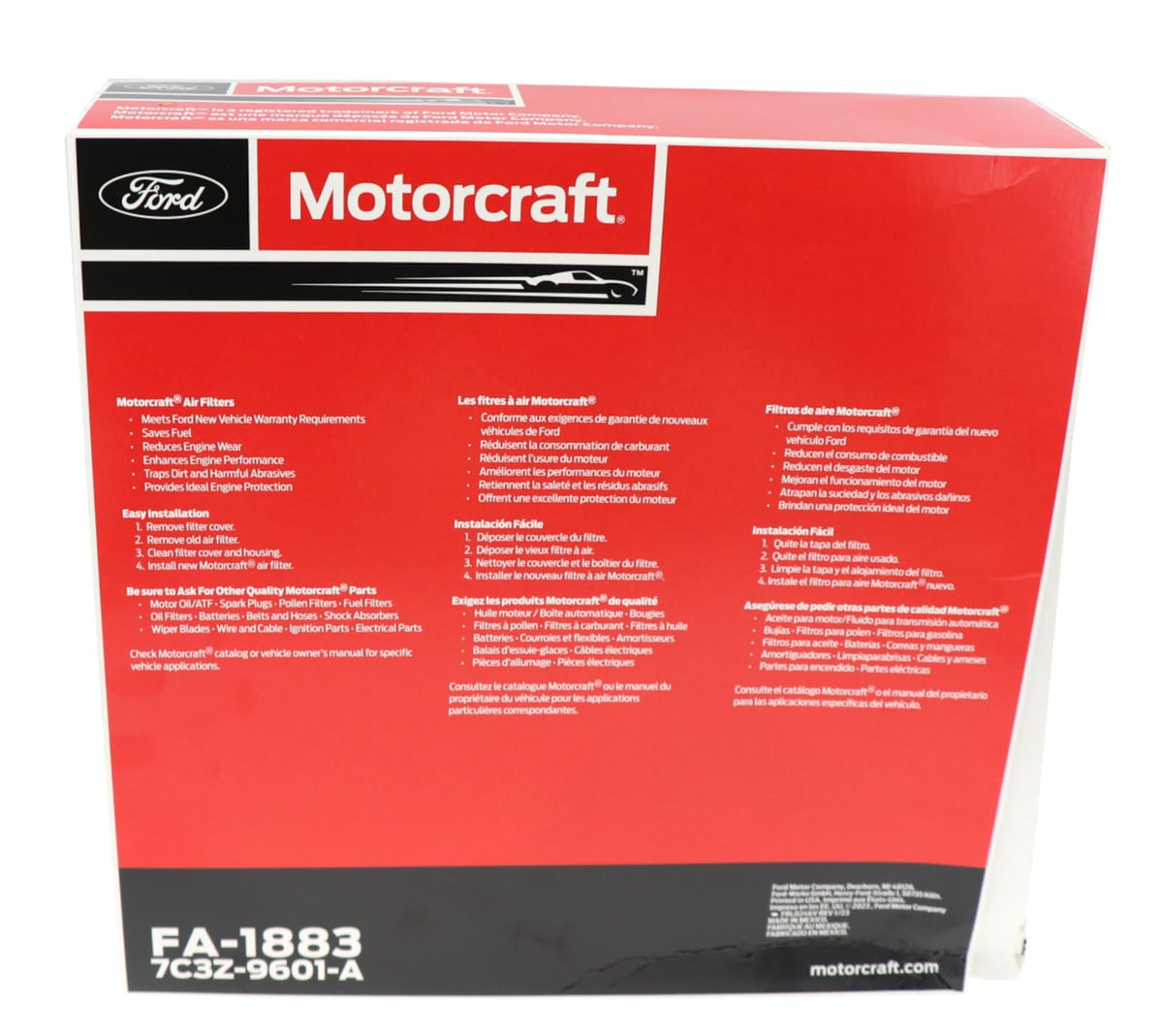 Motorcraft FA1883 Engine Air Filter