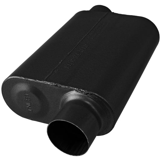 FLOWMASTER 8043043 Flowmaster 8043043 40 Series Muffler 409S - 3.00 Offset In and 3.00 Offset Out - Aggressive Sound