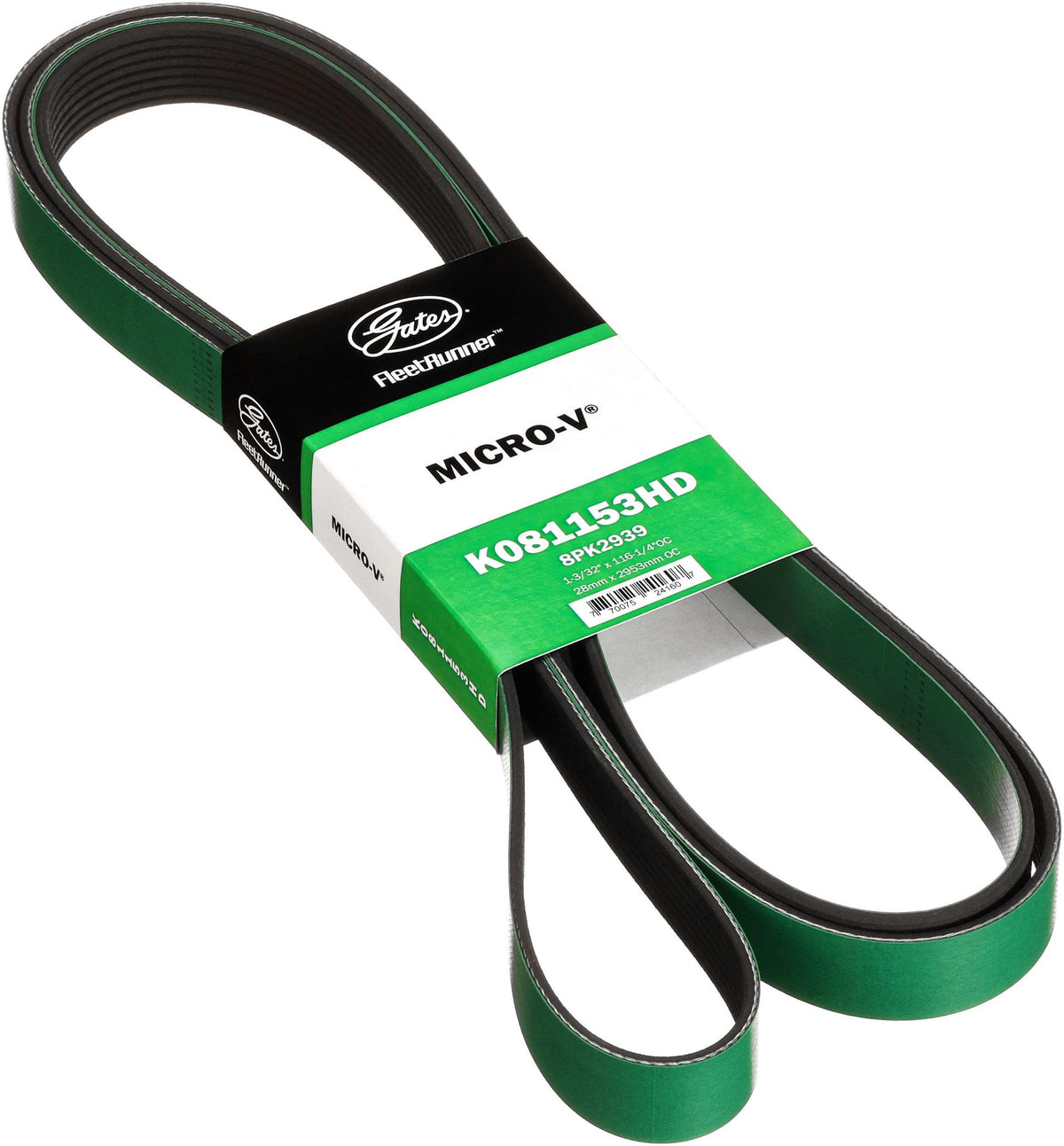 Gates K081153HD Fleet Runner Heavy Duty Micro V Serpentine