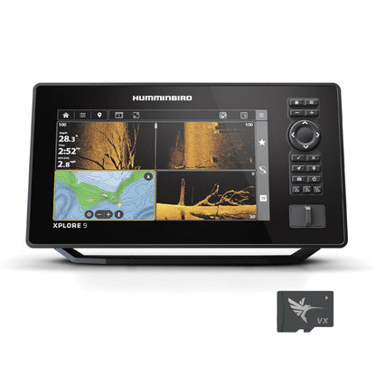 HUMMINBIRD 412000-1CHO Humminbird XPLORE 9 GPS Fish Finder, MEGA Side Imaging+ & HD Touchscreen (Control Head Only)