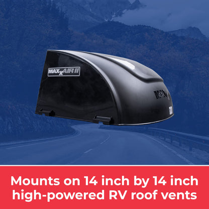 MAXXAIR VENT 00-933082 MAXXAIR Maxx II 00-933082 RV Roof Vent Cover, Black