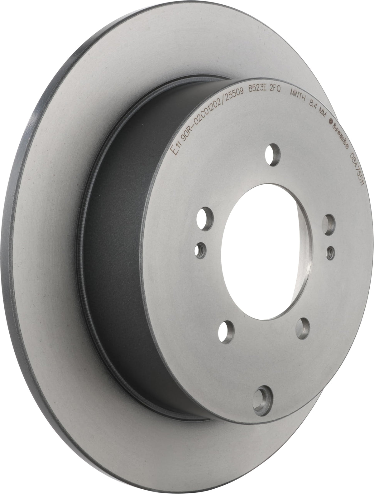 BREMBO 08A75511C02 Brembo 08.A755.11 UV Coated solid Rear Brake Rotor CITROËN/MITSUBISHI/MITSUBISHI (BJC)/PEUGEOT OE# 4615A035