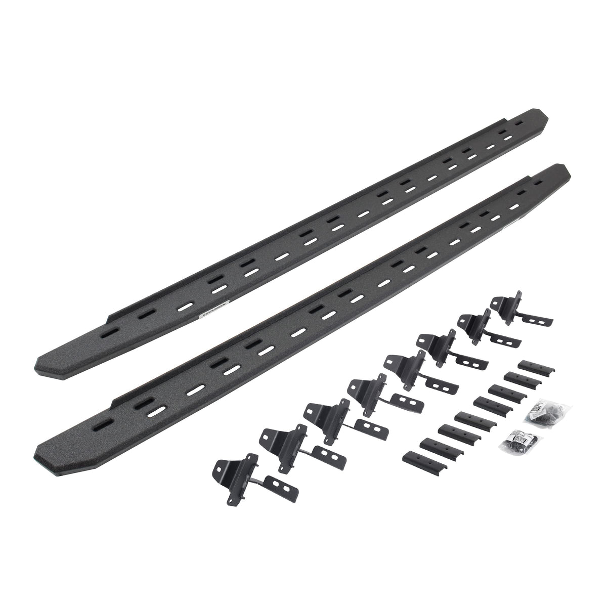 GO RHINO 69651687ST Go Rhino RB30 Slim Running Boards & Brackets | Galvanized Steel, Protective Bedliner Coating | 69651687ST | Fits 2020-2024 Jeep Gladiator, 4-Door