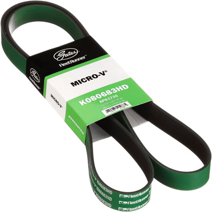 Gates K080683HD Fleet Runner Heavy Duty Micro V Serpentine