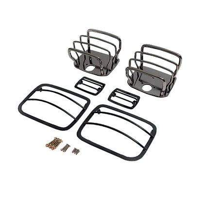 RUGGED RIDGE 12496.02 Rugged Ridge | Euro Guard Kit, Black, 10 Piece | 12496.02 | Fits 2007-2018 Jeep Wrangler JK/JKU