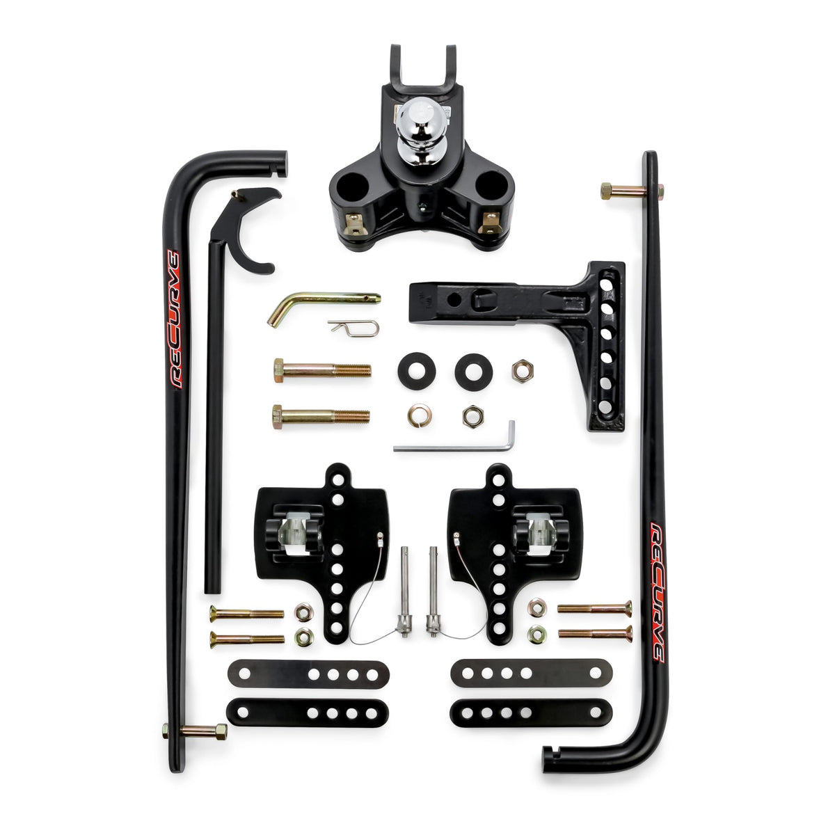 CAMCO 48733 Camco Eaz-Lift ReCurve R6 1000lb Camper/RV Weight Distribution Hitch -Features Premium Adaptive Sway Control & 2-5/16" Hitch Ball w/15,000lb Max Rating - 1200lb Max Tongue Weight Rating (48733)