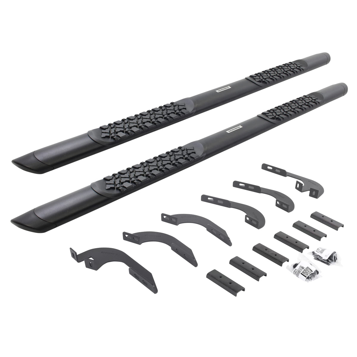 GO RHINO V3443280T Go Rhino V-Series V3 Sidesteps & Brackets | Cab Length, Aluminum, Textured Black | V3443280T | Fits 2024 Toyota Tacoma Double Cab