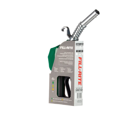 FILL RITE SDN075GAN Fill-Rite SDN075GAN ¾" 3 to 15 GPM Automatic Standard Duty Fuel Transfer Nozzle, Green - For Gasoline, Diesel, Biodiesel up to B20, E15 & Kerosene