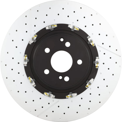 BREMBO 09931333C02 Brembo 09.9313.33 Floating two piece UV Coated Pillar Vented drilled + Slotted Front Brake Rotor MERCEDES-BENZ OE# A2304211212