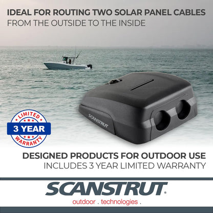 SCANSTRUT DS-HD10-BLK Scanstrut DS-HD10-BLK Double Horizontal Cable Seal - Black