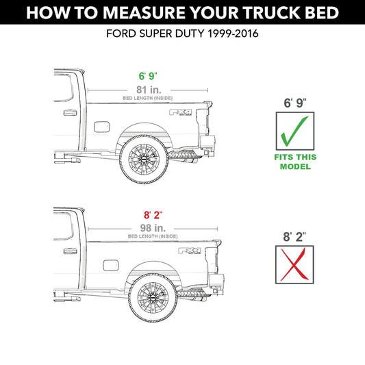 RealTruck T-80362 RealTruck Retrax RetraxPRO XR Retractable Truck Bed Tonneau Cover – T-80362 – Fits 2008 - 2016 Ford F-250/350 Super Duty 6' 10" Bed (81.8")
