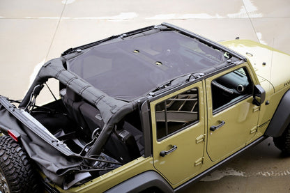 RUGGED RIDGE 13579.05 Rugged Ridge | Eclipse Sun Shade, Full, Black | 13579.05 | Fits 2007-2018 Jeep Wrangler JK 4-Door