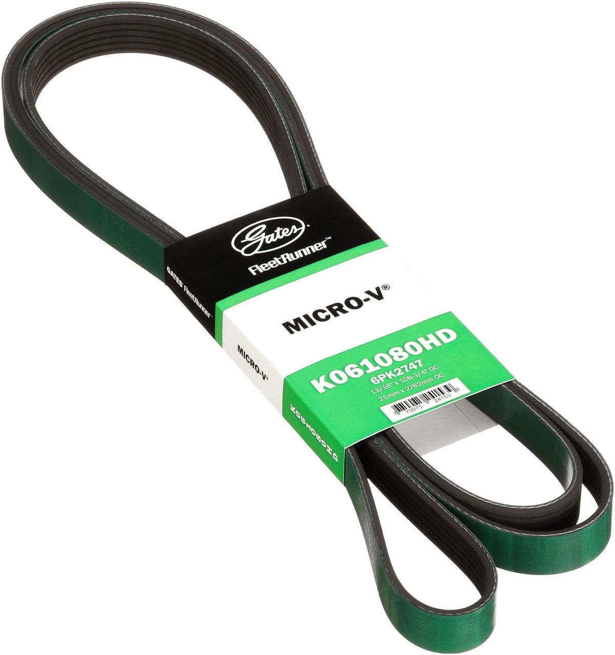 Gates K061080HD V-RIBBED BELT (HEAVY DUTY