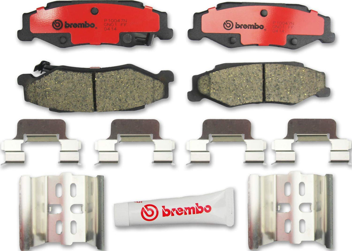 BREMBO P10047N Brembo P10047N Premium Ceramic Rear Disc Brake Pad Set CADILLAC/CHEVROLET OE# 89026853