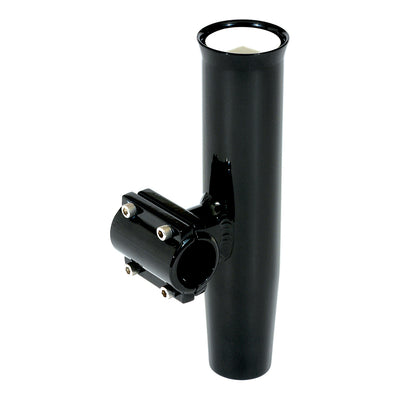Lee's Clamp-On Rod Holder Horizontal Mount - Aluminum - Pipe Size #5 - 2.375" - 2-3/8" OD - Black