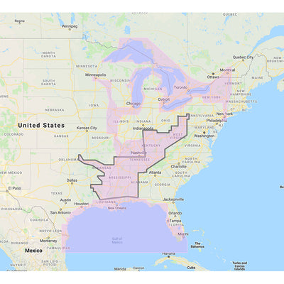 Furuno Gulf of Mexico, Great Lakes & Rivers - Vector Chart & Standard Resolution Satellite Photos f/Part of the Great Lakes - Unlock Code