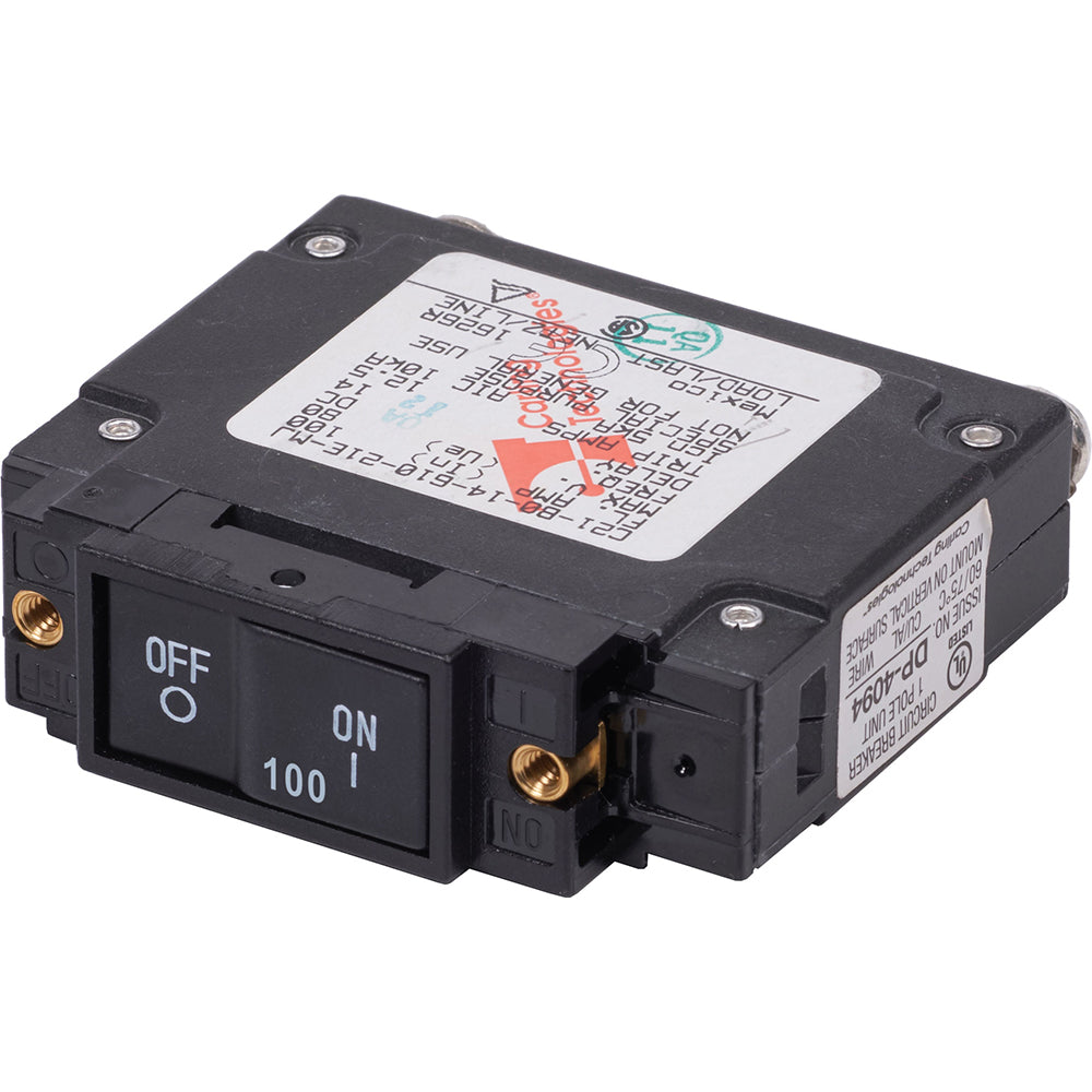 Blue Sea Systems 7446 Blue Sea 7446 UL-489 Circuit Breaker - 100A Flat Rocker