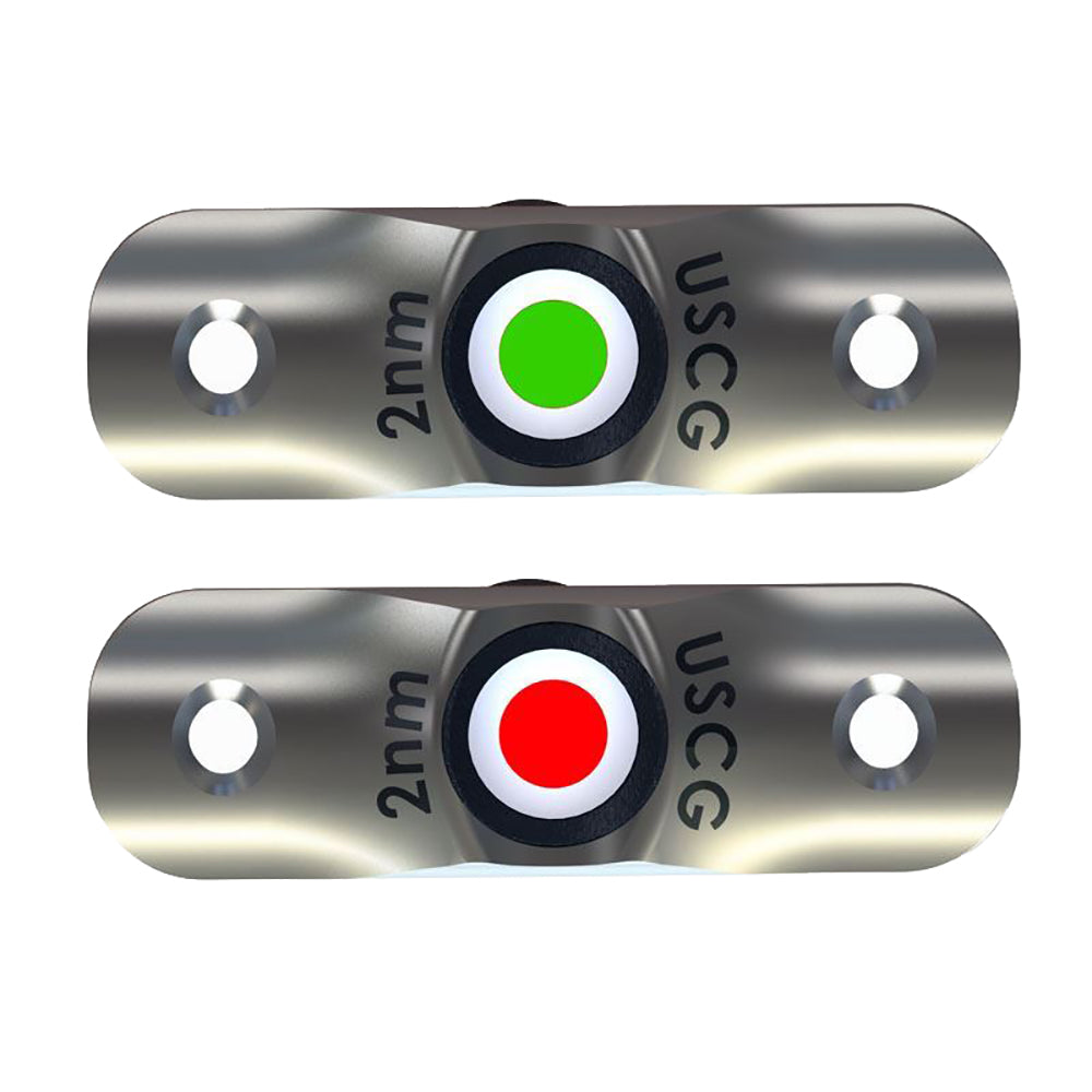 TACO Marine F38-6800D TACO Rub Rail Mounted LED Navigation Light Set - 2-1/2"