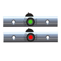 TACO Rub Rail Mounted LED Navigation Light Set - 4" w/Deutsch Plug Port & Starboard