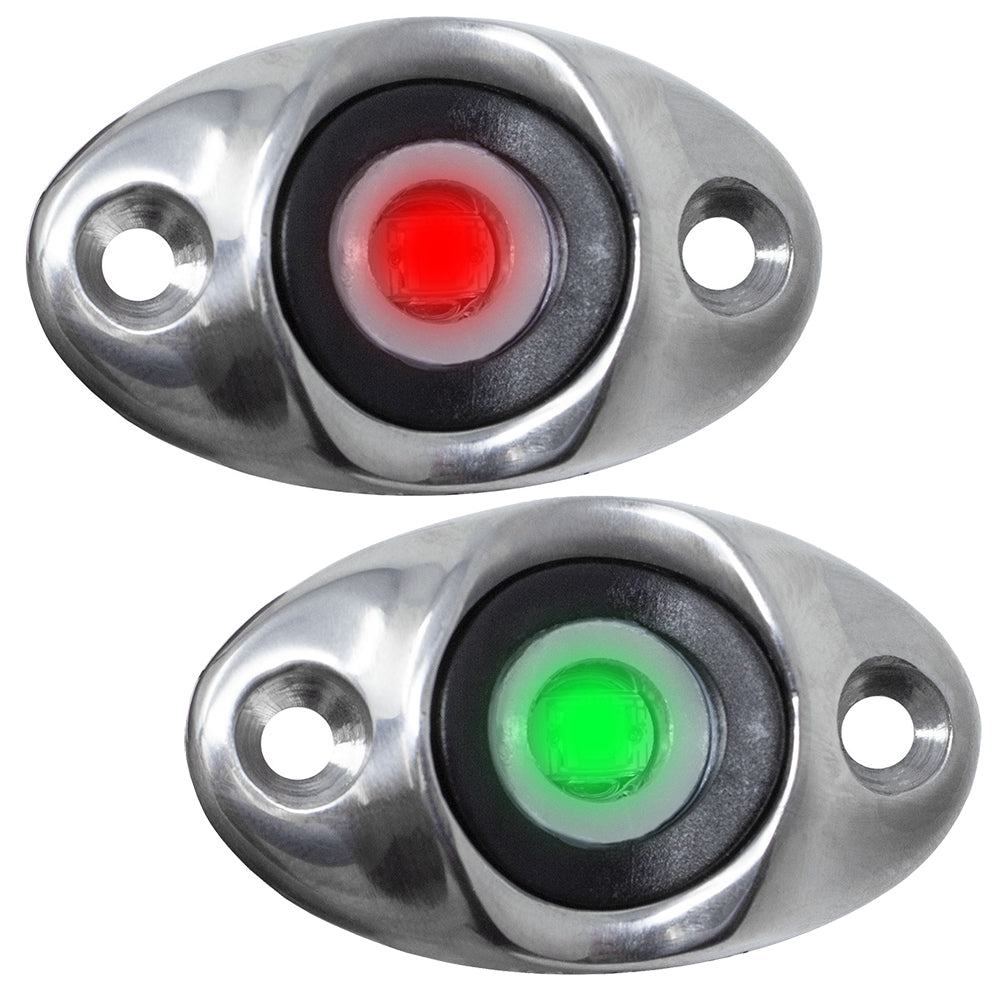 TACO Marine F38-6610D TACO Surface Mount LED Side Navigation Light Set - 1-3/4"