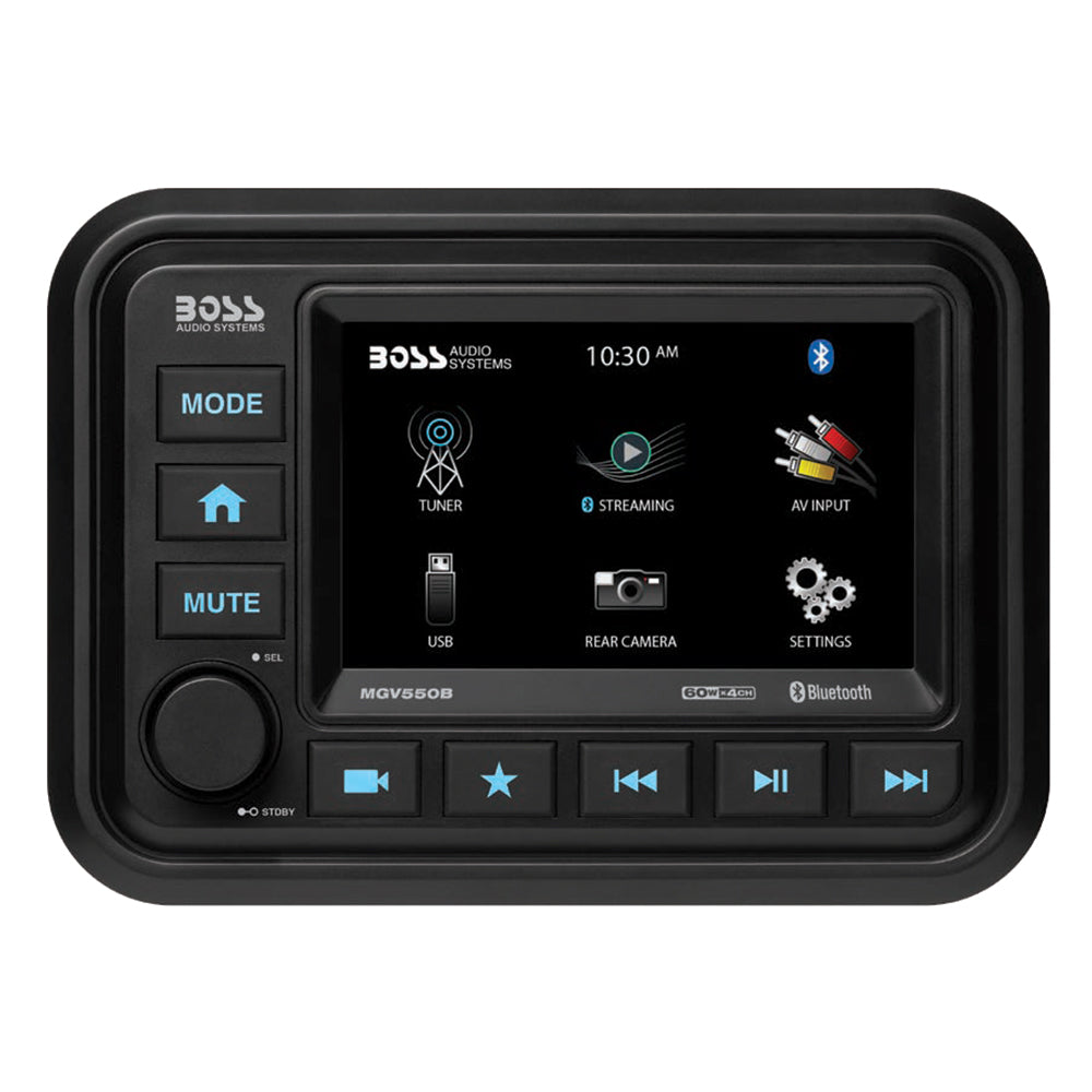 Boss Audio MGV550B Boss Audio MGV550B Marine Stereo w/AM/FM/BT/Rear Camera