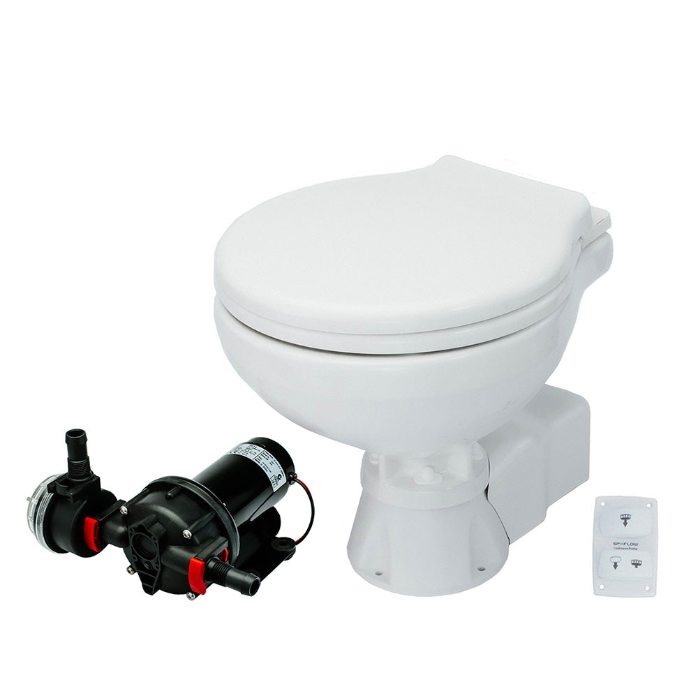 Johnson Pump 80-47231-01 Johnson Pump AquaT Toilet Silent Electric Compact - 12V w/Pump