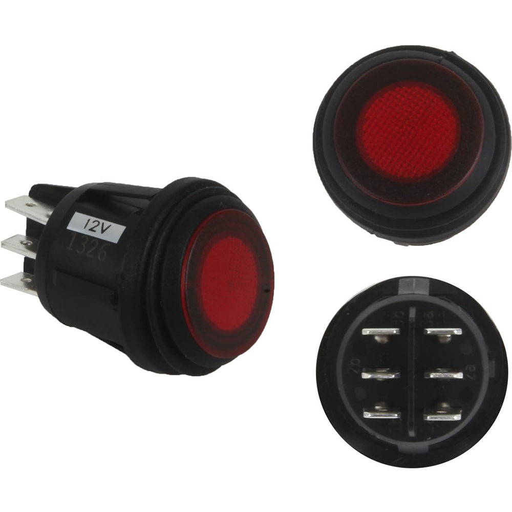 RIGID Industries 40181 RIGID Industries 3 Position Rocker Switch - Red