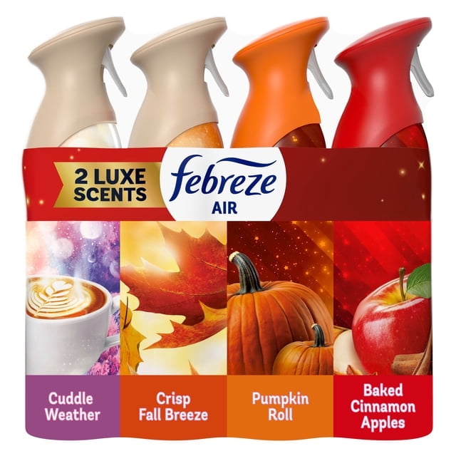 Febreze Febreze Air Mist Air Freshener, Fall Scents Variety, 8.8 oz, 4-Pack