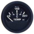 Faria Euro Black 2" Cylinder Head Temperature Gauge (60 to 220° F) with Sender