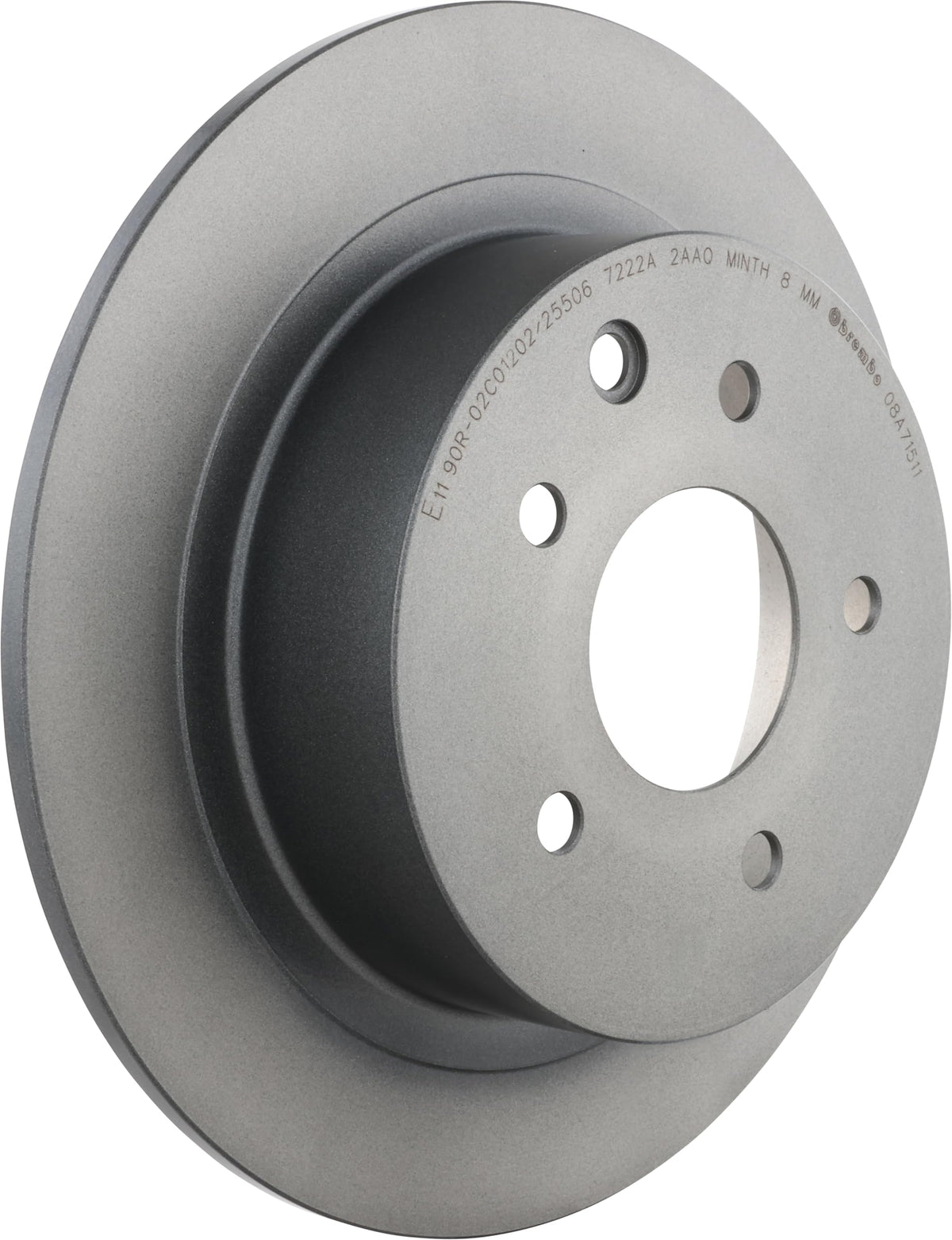 BREMBO 08A71511C02 Brembo 08.A715.11 UV Coated solid Rear Brake Rotor FENGSHEN/INFINITI/NISSAN/NISSAN (DFAC)/RENAULT (DFAC) OE# 43206JD00A