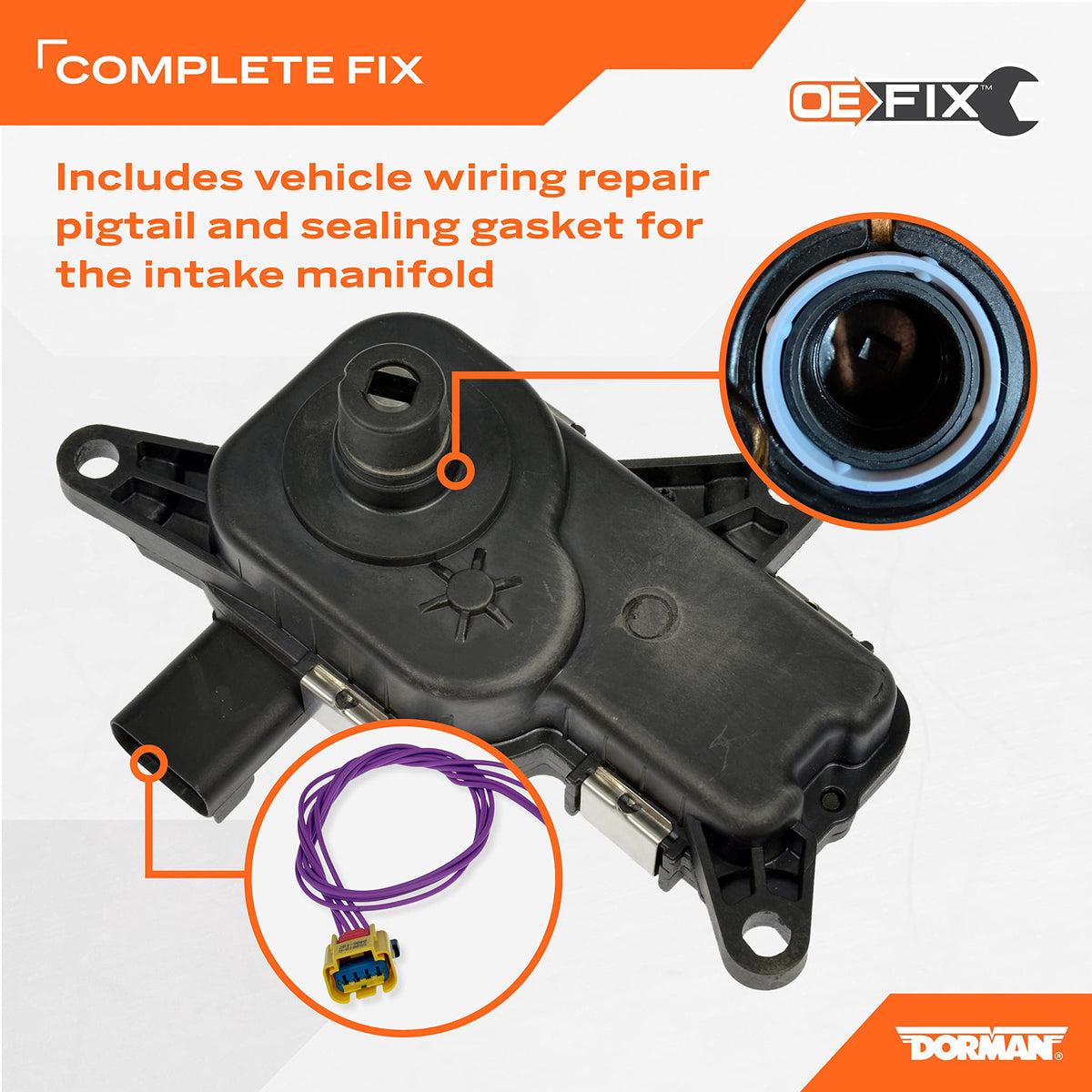 DORMAN 911-933 Dorman 911-933 Integrated Runner Control - Short Runner Compatible with Select Chrysler/Dodge/Ram Models (OE FIX)