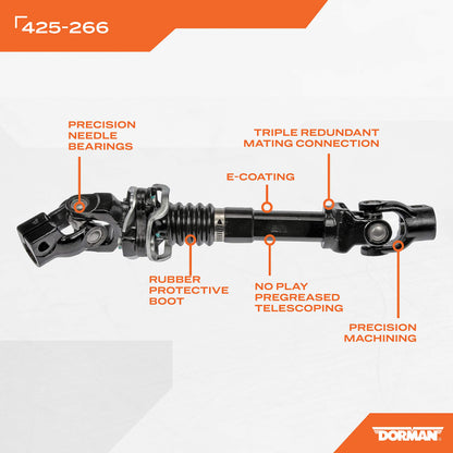 DORMAN 425-266 Dorman 425-266 Steering Shaft Compatible with Select Dodge / Mitsubishi / Ram Models