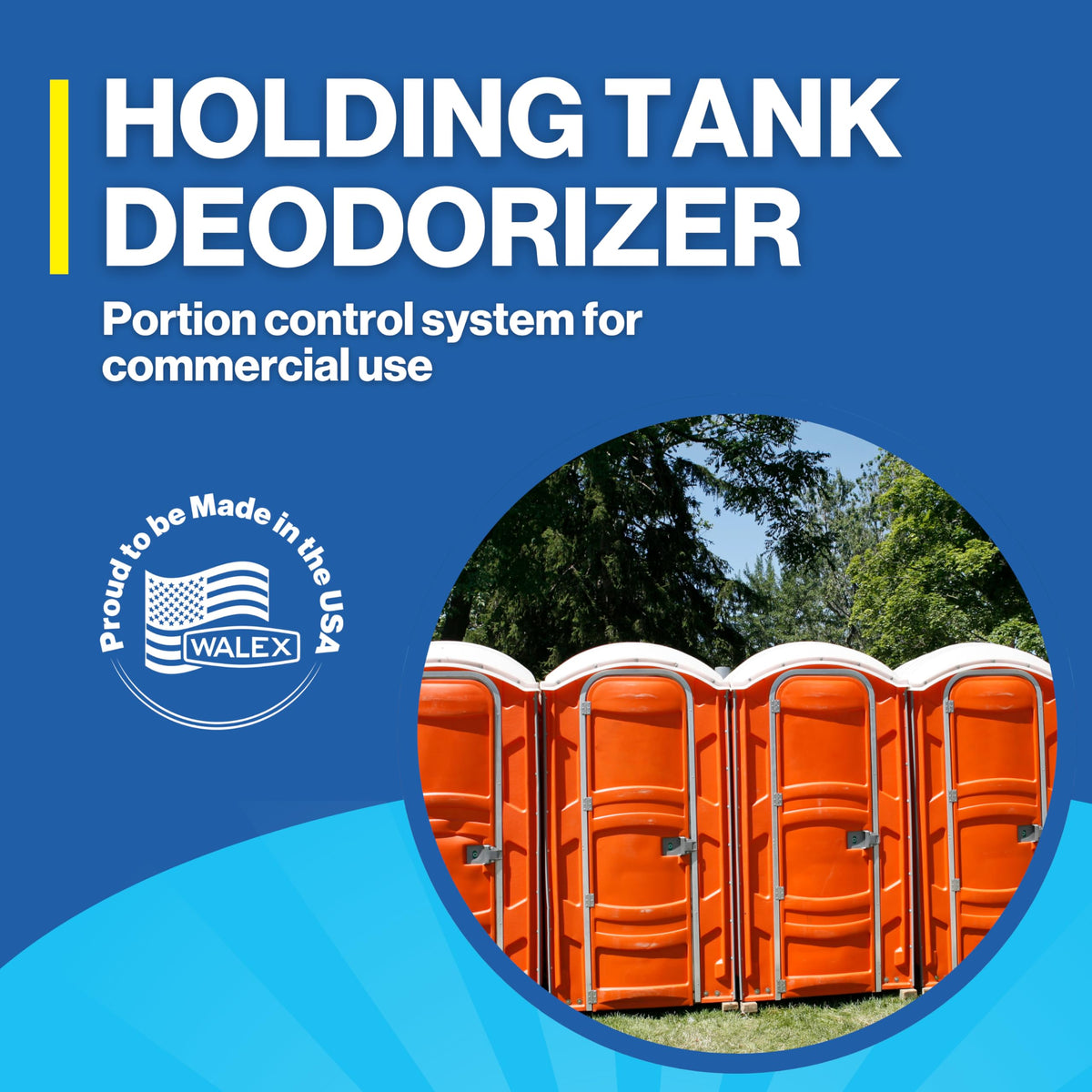 WALEX PPSGBG Walex PPSGBG Porta-Pak Commercial Holding Tank Deodorizer Drop-Ins, Sunglow Scent (Pack of 50)