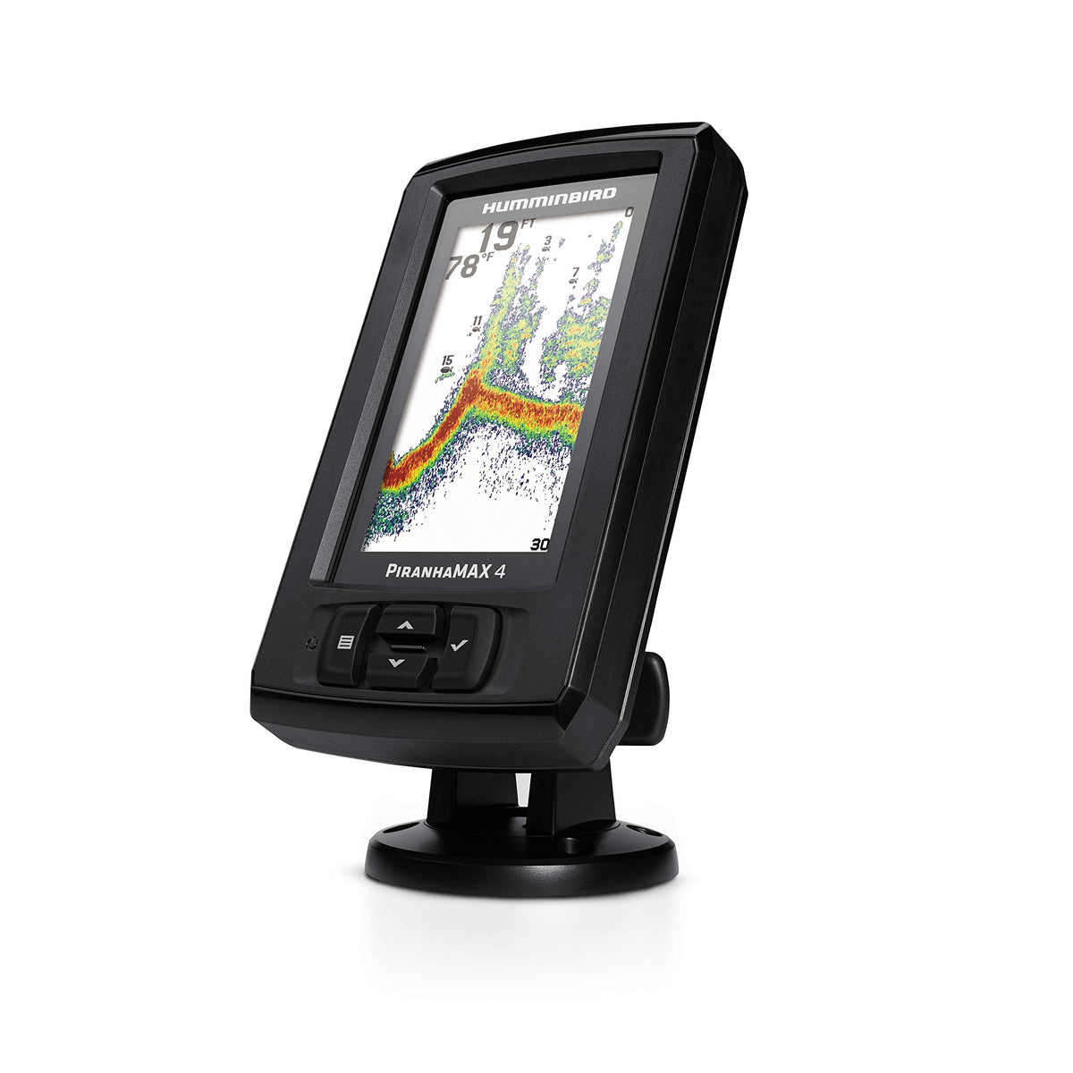 HUMMINBIRD 410150-1 Humminbird PiranhaMAX 4 Fish Finder with Transducer, Dual Beam Sonar