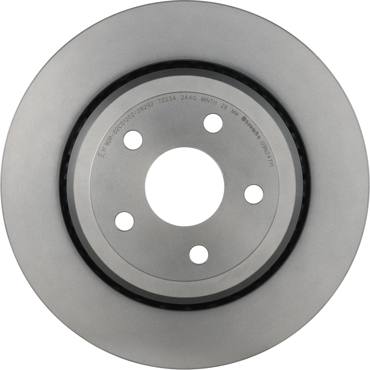 Brembo 09.N247.11 UV Coated Pillar Vented Rear Brake Rotor JEEP