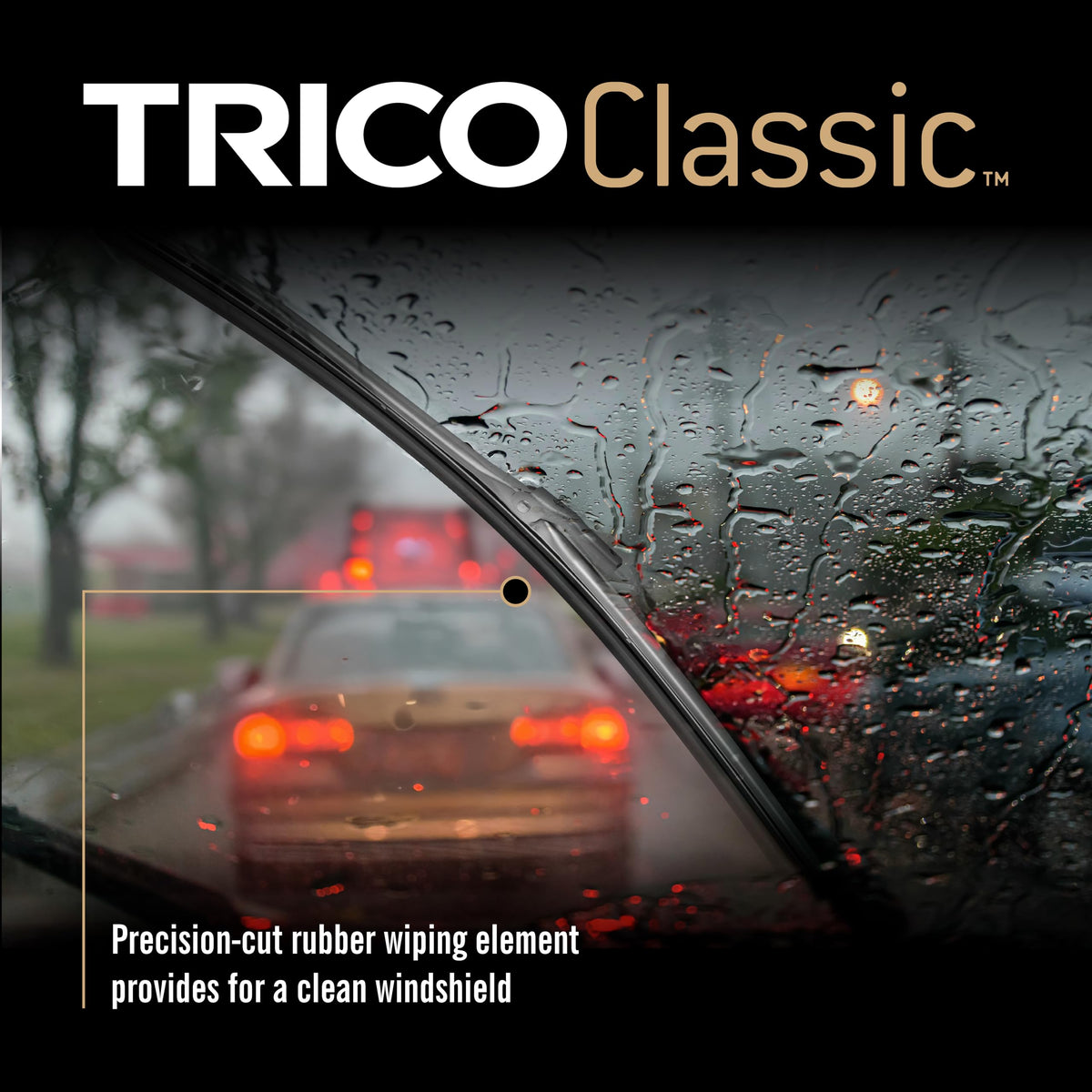 TRICO 33-101 TRICO Classic 10 Inch Wiper Blade, Strength and Durability with Steel Frame for Select Model Years (33-101)