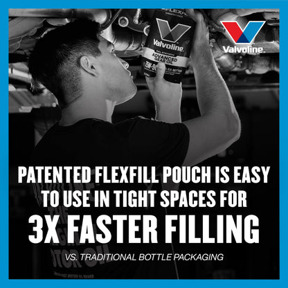 VALVOLINE 889785 Valvoline FlexFill Advanced Full Synthetic 75W-90 Gear Oil 1 Quart Pouch
