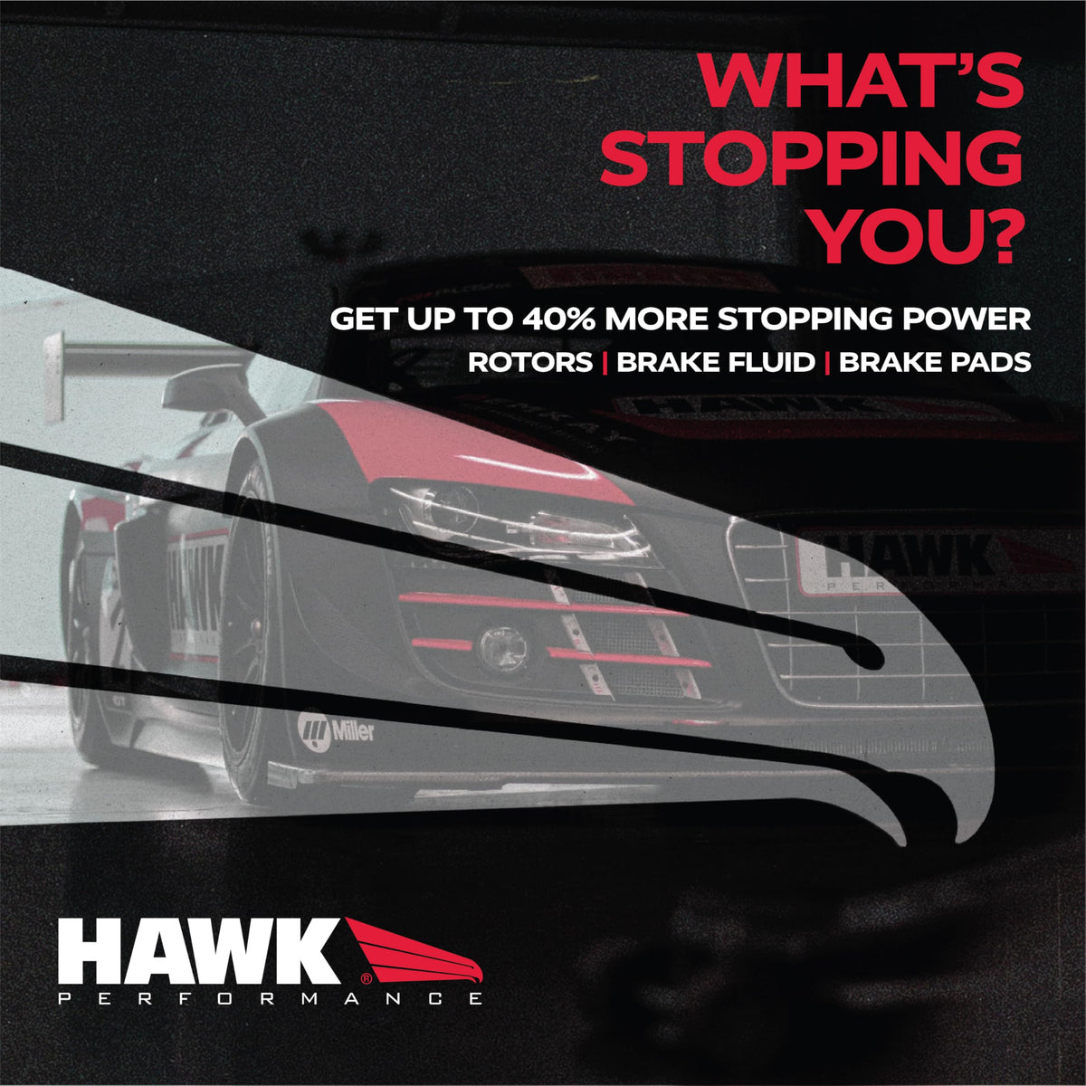 Hawk HB533B.668 Performance HPS 5.0 Street Brake Pads