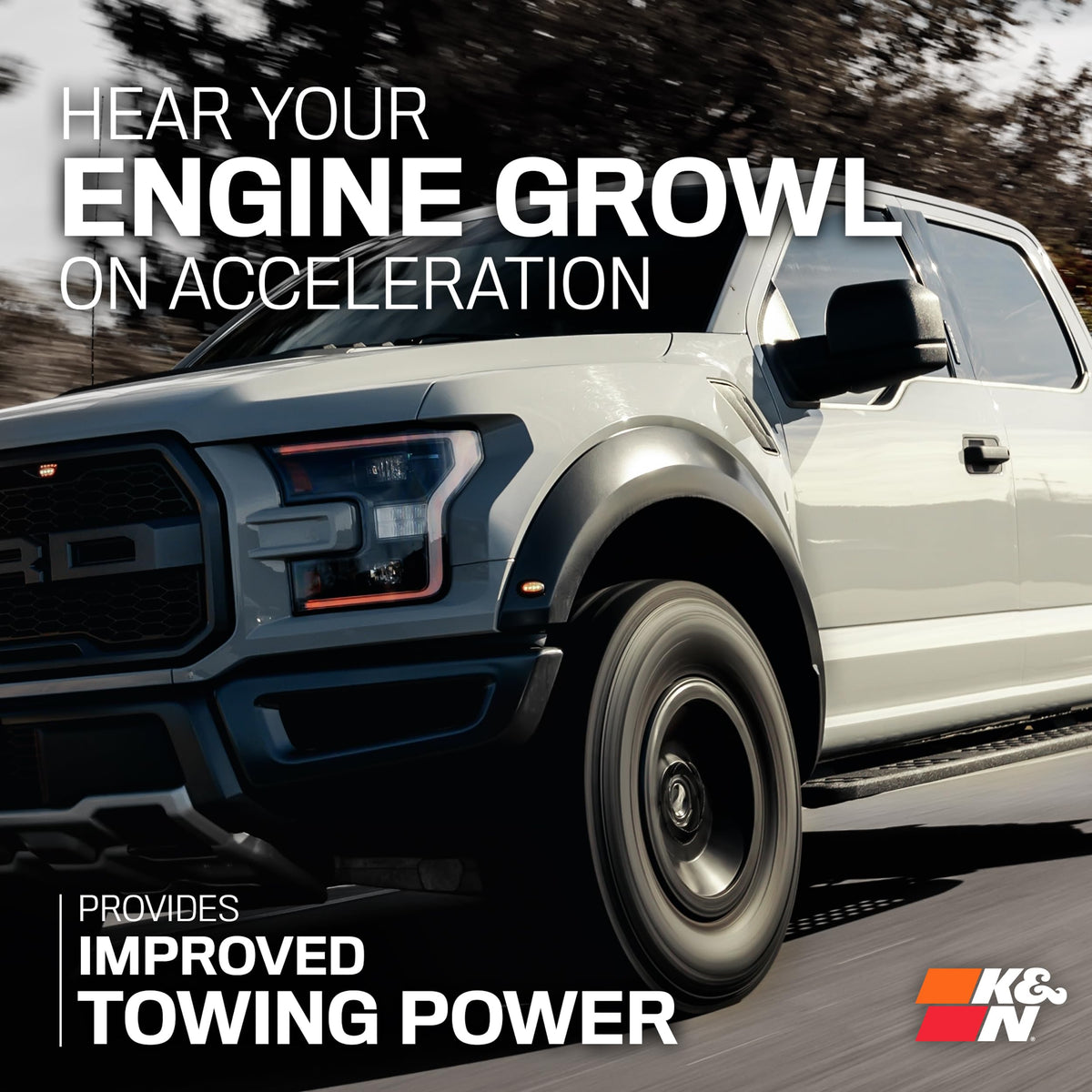 K&N FILTER 30-2620 K&N Cold Air Intake System: High-Flow Air-Filter, Increase Performance & Horsepower: Compatible with 2021-2023 FORD Bronco, 30-2620