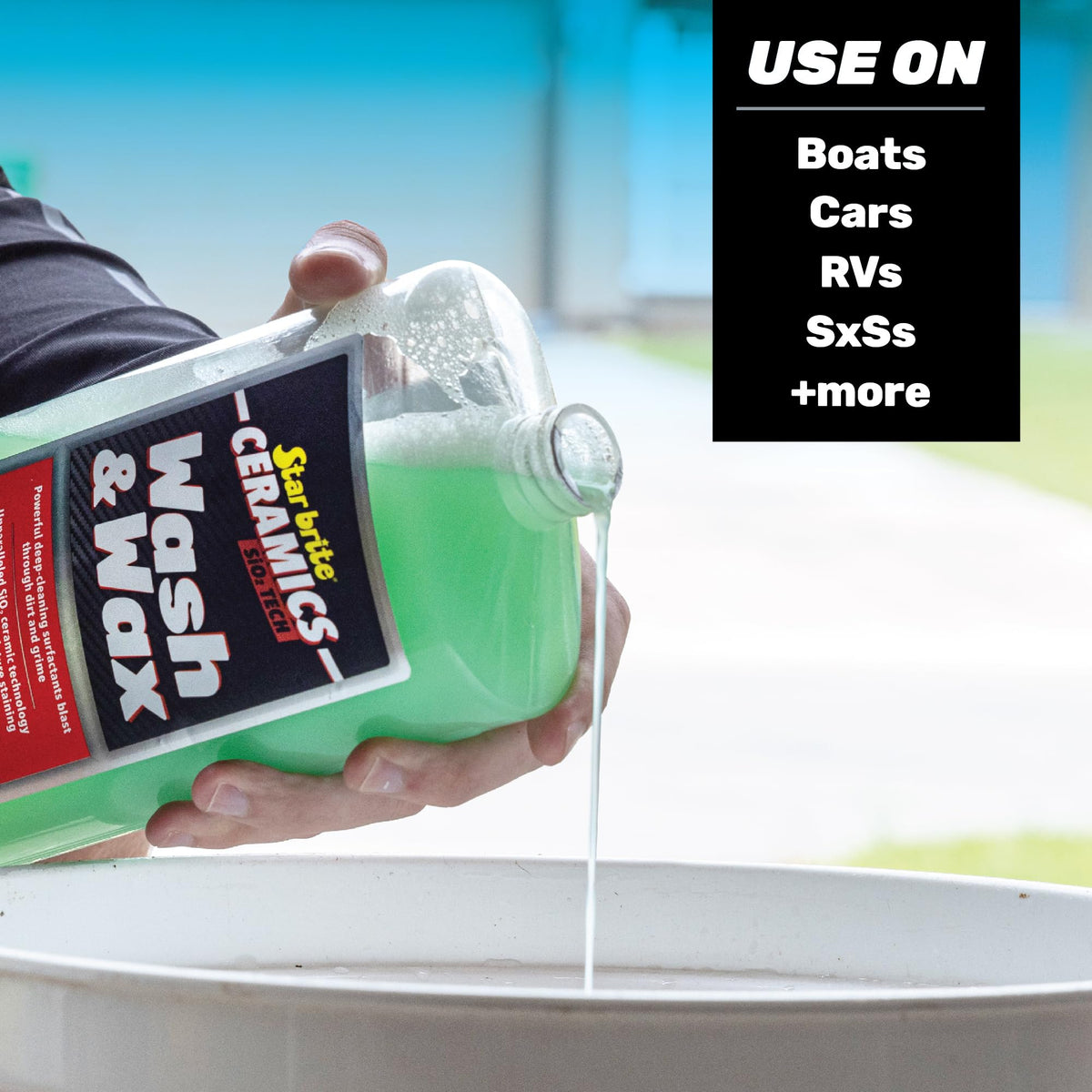 STAR BRITE 203532 STAR BRITE Ceramic Wash & Wax - SiO2-Infused, Watermelon Scent