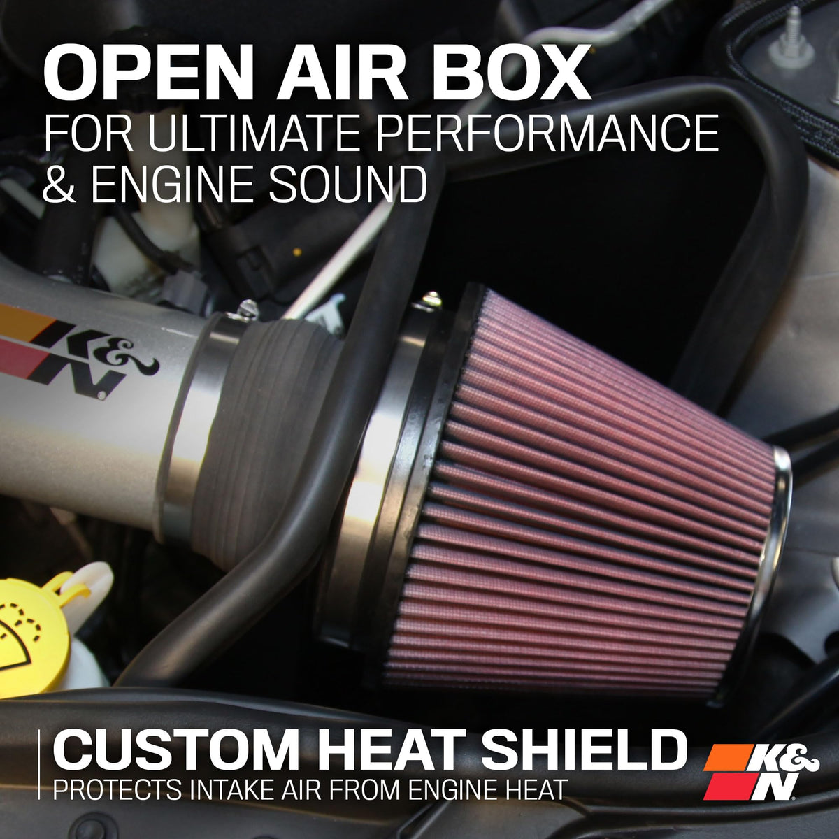 K&N FILTER 77-1567KS K&N Cold Air Intake System: High-Flow Air Filter, Increase Performance & Towing: Compatible with 2012-2023 DODGE/JEEP: Durango, Grand Cherokee, Grand Cherokee IV, 77-1567KS