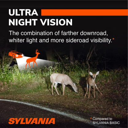 SYLVANIA 35618 SYLVANIA 9007 SilverStar Ultra Halogen Headlight Bulb, 2 Bulbs