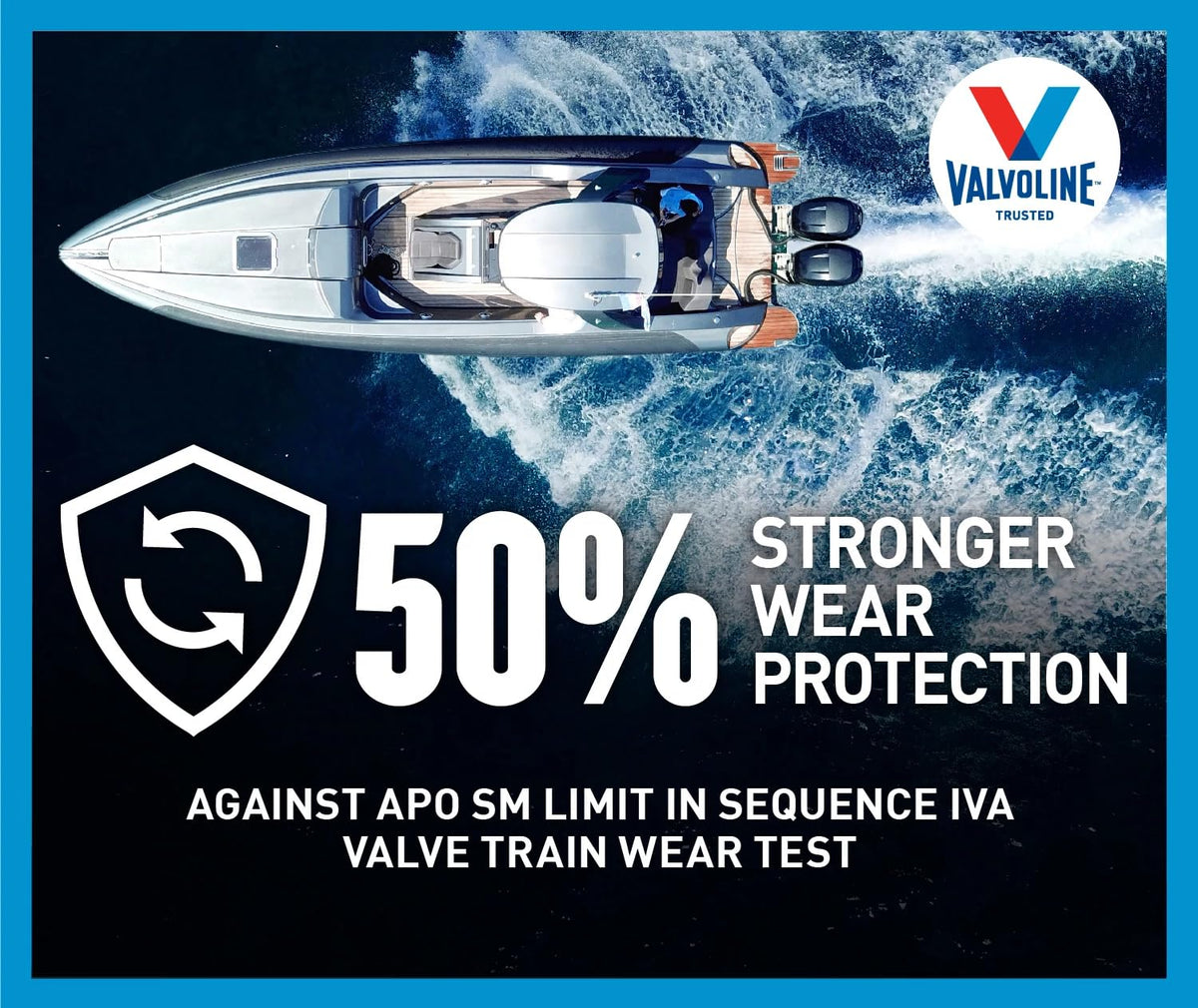 VALVOLINE 899557 Valvoline 4-Stroke Marine Full Synthetic Engine Oil 1 Quart (Pack of 6)